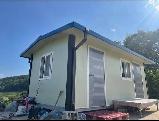 안동시 일직면에 설치된 농막.