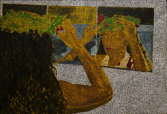 다니엘 보이드가 전통춤 공연을 준비중인 친누나의 모습을 재현한 ‘Untitled(TDHFTC)’/사진=국제갤러리