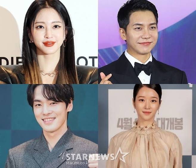 한예슬, 이승기, 서예지, 김정현(시계 방향으로) /사진=스타뉴스