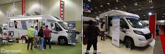 모터홈코리아에서 수입된 PILOTE 디젤 모터홈과 일본에서 만난 유럽 디젤 모터홈들