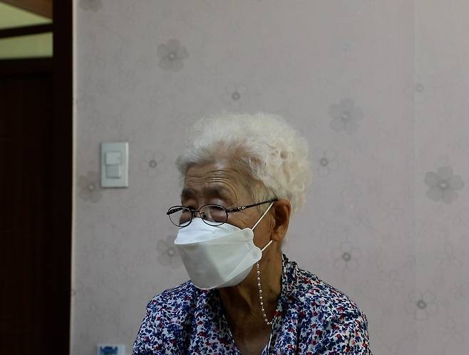 고 이도훈 일병의 아내 윤의로씨 [촬영 정유민 인턴기자]