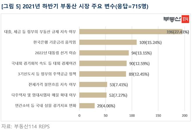 2021년 하반기 부동산 시장 주요 변수 /사진=부동산114