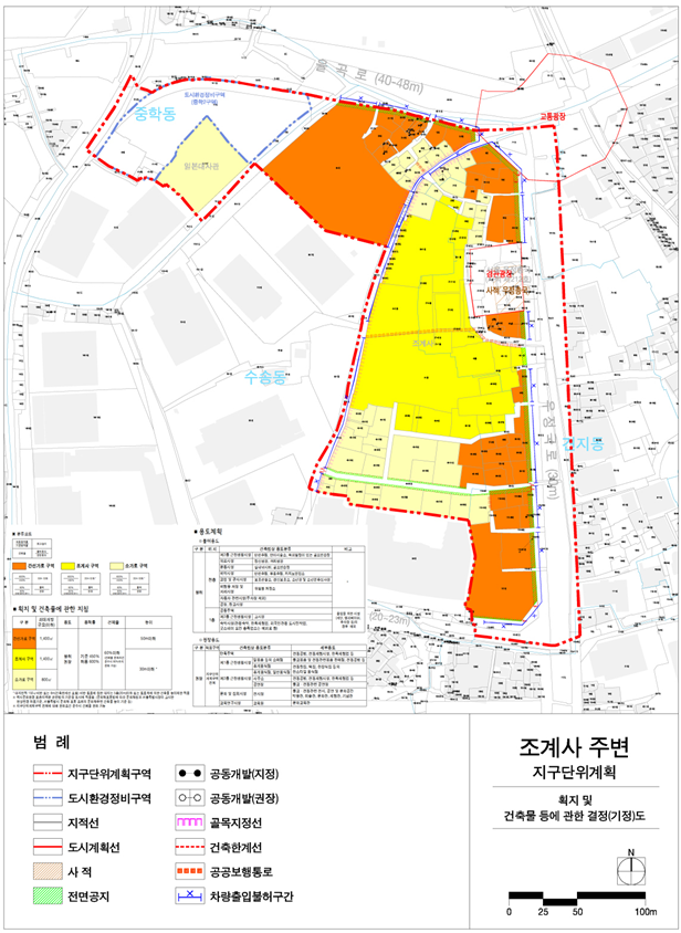 조계사 주변 지구단위계획 구역 / 서울시