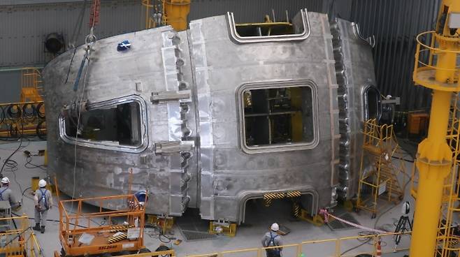국제핵융합실험로(ITER) 진공용기 두 번 째 섹터가 완성됐다. [사진=핵융합연]
