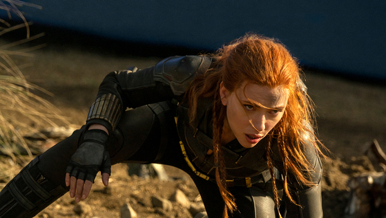 In "Black Widow," Scarlett Johansson reprises the role of Natasha Romanoff from the Marvel Cinematic Universe. It's also the character's first solo movie. [WALT DISNEY COMPANY KOREA]