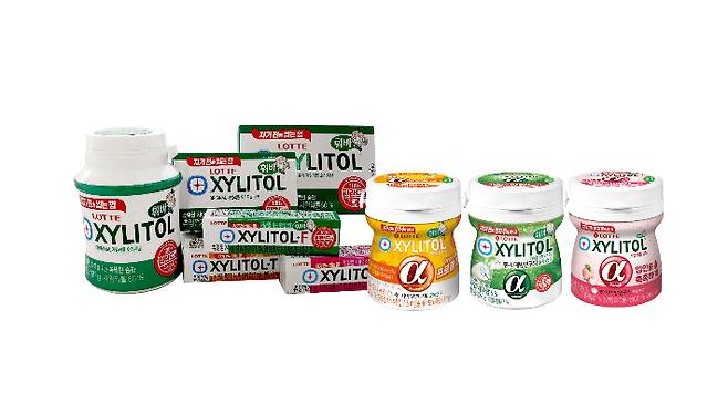 롯데제과 자일리톨 껌. 롯데제과 제공