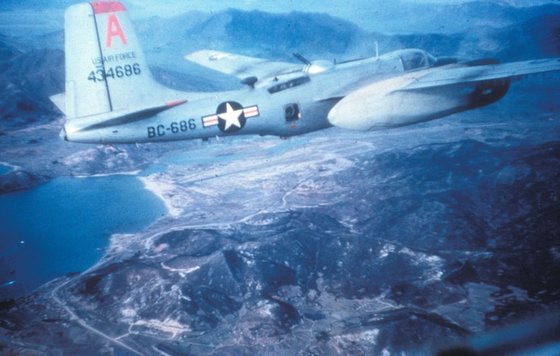 1951년 6ㆍ25전쟁에 투입된 미 공군 B-26C 폭격기. 사진 미 공군