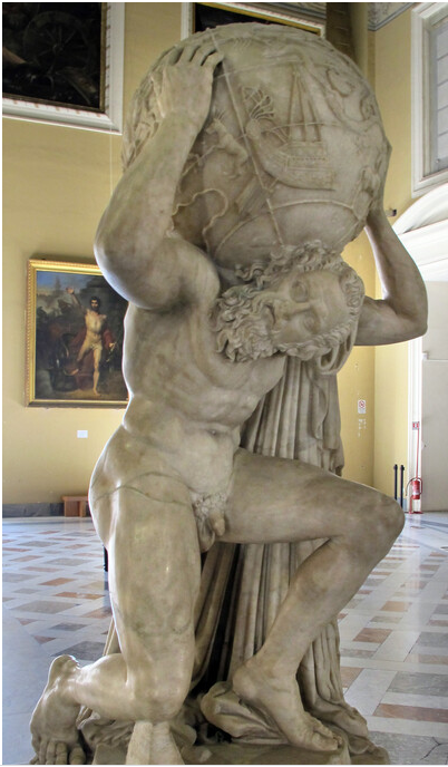 이태리 나폴리 국립고고학박물관에 있는 아틀라스상