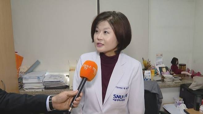 박민선 서울대병원 가정의학과 교수. 연합뉴스TV 캡처화면.