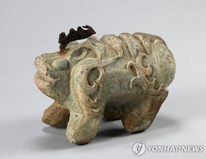 국보 제162호 무령왕릉 석수 [국립공주박물관 제공=연합뉴스 자료사진. 재판매 및 DB 금지]