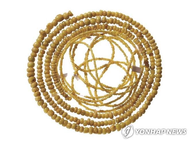 공주 무령왕릉 출토 유리 [국립중앙박물관 제공=연합뉴스 자료사진. 재판매 및 DB 금지]