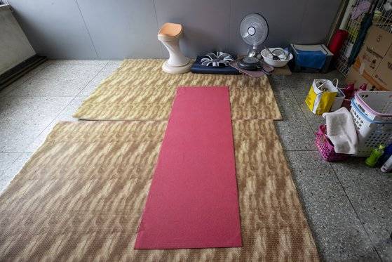 사진은 고인이 근무하던 925동 여학생 기숙사 내 휴게실. 연합뉴스