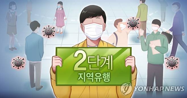 사회적 거리두기 2단계 (PG) [홍소영 제작] 일러스트