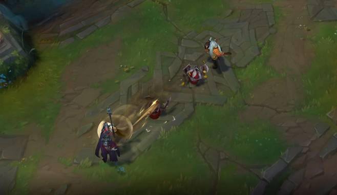 다시 돌아오는 칼을 던지는 아크샨의 Q스킬(사진=리그 오브 레전드 공식 홈페이지 발췌).