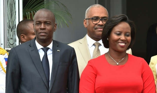 모이즈 아이티 대통령(왼쪽) 부부/AFP연합뉴스
