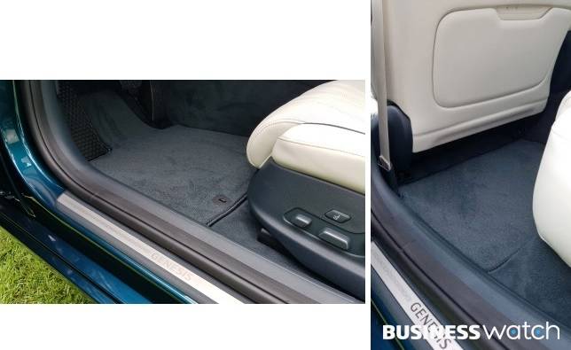 제네시스 eG80 차내 바닥/사진=윤도진 기자 spoon504@