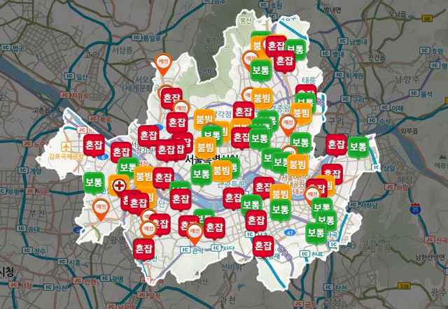 서울시, 스마트서울맵으로 선별진료소 혼잡도 안내./연합뉴스