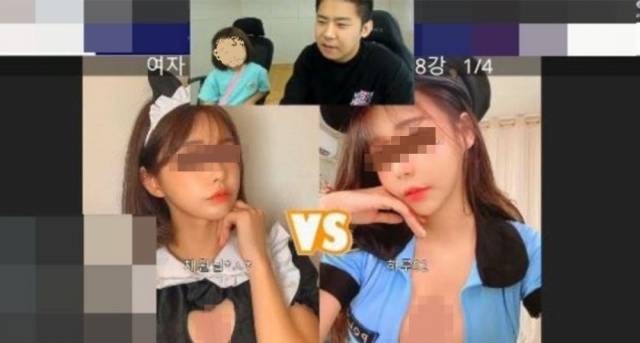 딸 연지를 데리고 '새엄마 월드컵'을 진행하는 철구. 온라인 커뮤니티 캡쳐