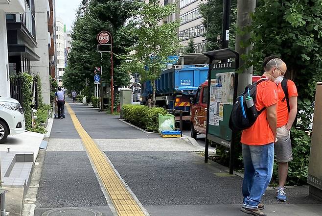 14일 2020 도쿄올림픽 취재진이 머물고 있는 도쿄 분쿄구 미디어호텔 인근 거리의 모습. 올림픽 관련 현수막이나 이벤트 등의 분위기가 나지 않고 한산한 모습이다. 도쿄=허정호 선임기자