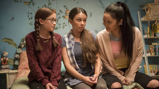 The three sisters from the hit Netflix rom-com "To All the Boys I've Loved Before" (2018) are portrayed by actors who each have different ethnicities. [NETFLIX]