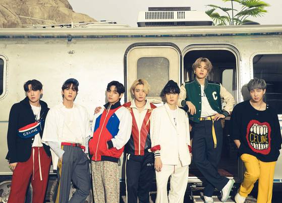 K-pop band BTS is dominating the global music streaming sites such as Billboard and Spotify. [BIG HIT ENTERTAINMENT]