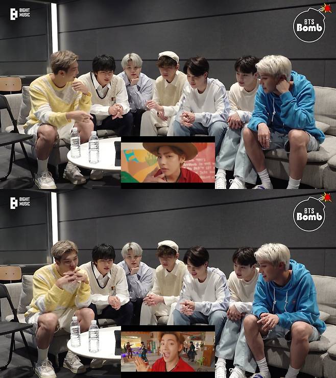 뮤비 속 태형이도 뮤비 보는 태형이도 ♥..방탄소년단 뷔, '퍼투댄' 뮤비 리액션 영상 '미소년 결정체' 팬심 저격