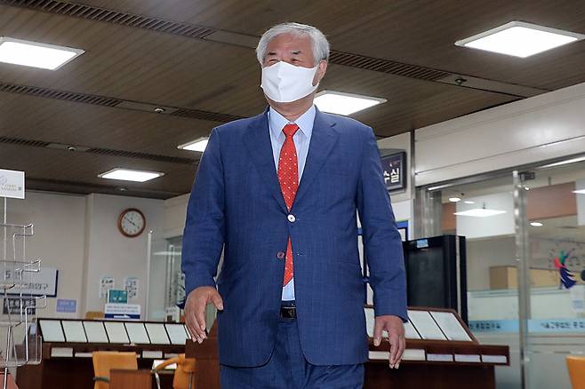 전광훈 담임목사가 있는 사랑제일교회가 사회적 거리두기 4단계에도 주일예배를 강행했다./사진=황기선 뉴스1 기자
