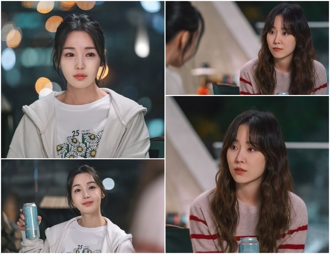 Seo Hyun-jin and Nam Gyu-ri take time to heal with hearty tears ConfessionsIn the last TVN monthly drama You Are My Spring (playplay by Lee Mi-na/directed by Jung Ji-hyun), Kang Da-jung (Seo Hyun-jin) and Ahn Gyu-ri were suddenly in a Hollywood cohabitation.Ahn Ga-young, who asked Kang Da-jung to drive a car to avoid Patrick (Park Sang-nam), who said he loved him, entered Kang Da-jungs house saying that he had no place to go.Ahn Ga-young, who asked Kang Dae-jung to change his clothes, eventually occupied the sofa and slept sensitively, making Kang Dae-jung uncomfortable and laughing.In the seventh episode to be broadcast on July 26, Ahn Gyu-ri, who revealed the faces of Yewang-t (Pretty Wangtrai), tells Kang Da-jung about his inner thoughts.Ahn, who was living in Kang Dae-jungs house, came out to the rooftop with a beer and handed it to Kang Dae-jung in a nonchalant manner.Ahn Ga-young, who surprised Kang Da-jung with his own way of speaking, is pouring tears out of his deep-seated heart.Kang Dae-jung is rather calm and gives more comfort to Ahn Ga-young, who is a tearful wind, and is wondering what the contents of the Confessions Ahn Ga-young has revealed.