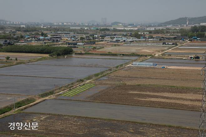 신도시 개발이 예정된 수도권의 한 농지 모습. 우철훈 선임기자