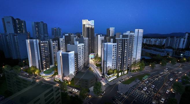 고덕아남 조감도(야경). 삼성물산 제공. /뉴스1