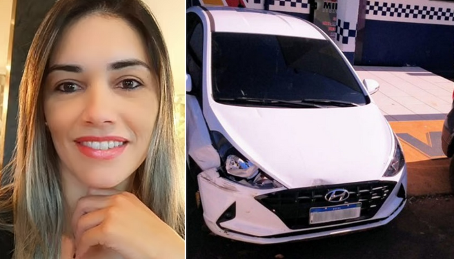 왼쪽은 10대 4명에게 납치돼 목숨을 잃을 뻔했던 브라질 택시 기사, 오른쪽은 그녀가 몰던 우버 택시 차량(사진=G1)