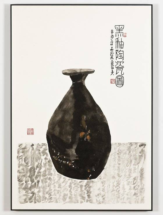 박대성, 고미, 2021, 한지에 먹, 116x79cm. [사진 인사아트센터]