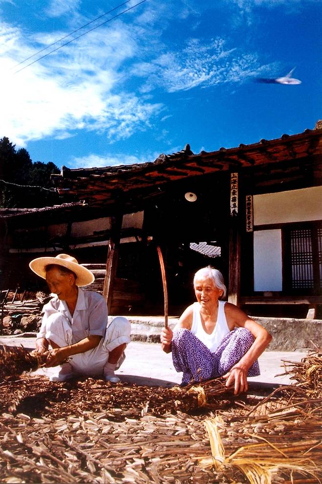 1995년 9월 4일, 경기도 가평군 설악면 설곡리에서 문화일보 김선규 기자가 찍은 UFO. [김선규 기자 제공]