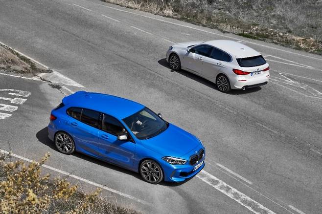 BMW 118d 정면 모습. 사진-글로벌이코노믹 김정희기자