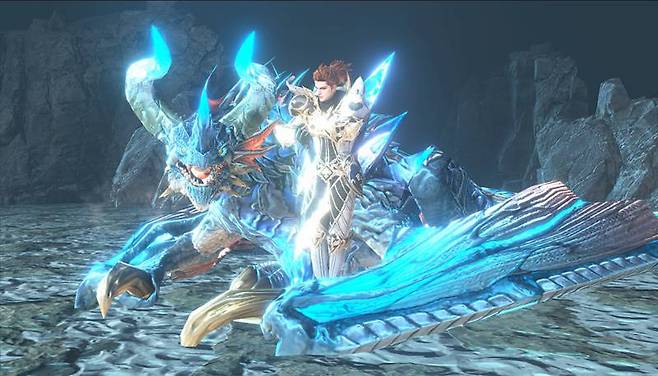 ▲드래곤블러드_캐릭터 '암살자'와 드래곤 '브리살리드'