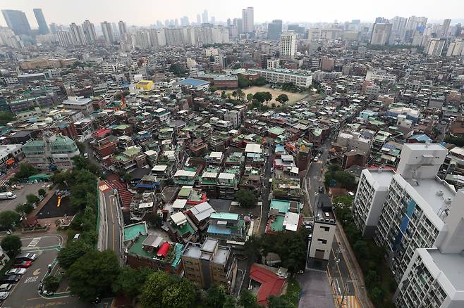 서울 영등포구 신길2구역 도심 공공주택 복합사업 현장 모습. [연합]