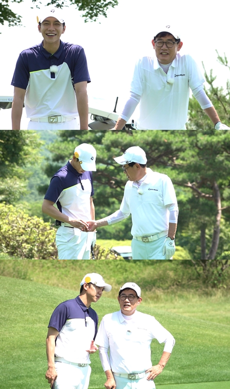 ‘공치리’ 이경규, 이승기가 필드 위 환상 케미 예고했다.사진=SBS 제공