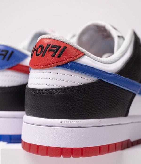 태극기를 모티브로 한 ‘덩크로우 서울’의&nbsp;뒷축에 한글로 ‘나이키’가 새겨진 모습. ‘repgod888’ 인스타그램&nbsp;캡쳐