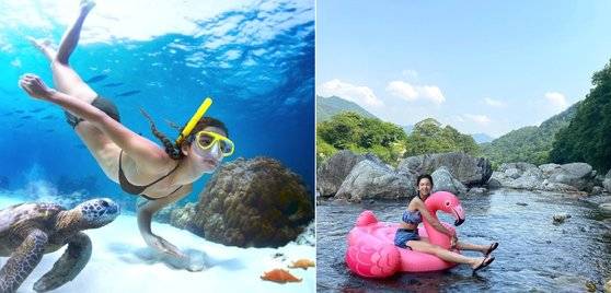 로지는 '버추얼로지트립'을 통해 사람들이 가고싶어하는 여행지에 대신간다. 네티즌들은 이를 보며 대리만족을 느낀다. [로지 인스타그램 캡처]