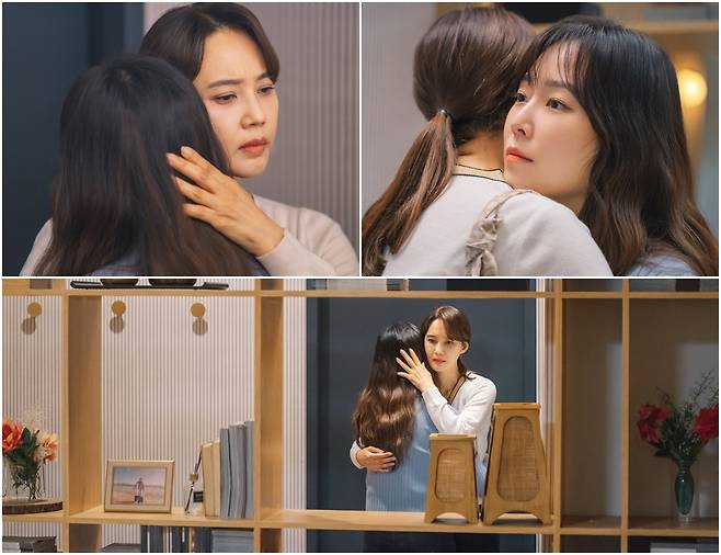 ‘너는 나의 봄’ 서현진, 오현경의 애잔한 포옹이 포착됐다.사진=tvN 제공