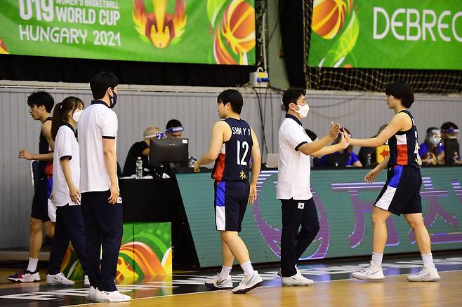 한국 여자 U-19 농구대표팀 [대한민국농구협회 제공. 재판매 및 DB 금지]