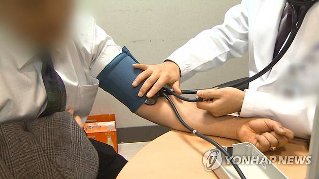 혈압 측정 [연합뉴스TV 제공]