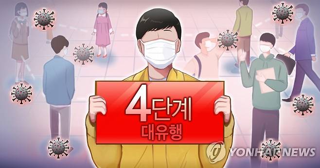 사회적 거리두기 4단계 (PG) [홍소영 제작] 일러스트