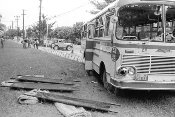 실미도 사건 현장의 모습. [중앙포토]