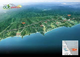강릉∼제진 단선전철 제4공구 조감도 [SK에코플랜트 제공]