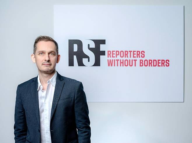 세드릭 알비아니 국경없는기자회(RSF) 동아시아 지부장 [국경없는기자회 제공. DB 및 재판매 금지]