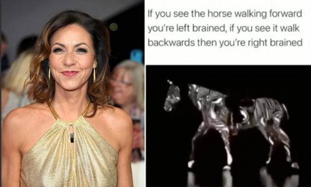 영국의 유명 방송인 줄리아 브래드버리(왼쪽). 줄리아가 자신의 SNS에 올린 영상(오른쪽)/사진=줄리아 브래드버리 SNS