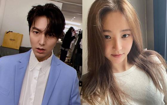 배우 이민호(왼쪽)와 걸그룹 모모랜드 출신 배우 연우. [이민호·연우 인스타그램]