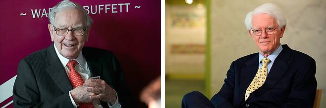 워런 버핏(왼쪽)과 피터 린치 같은 전설적인 투자자들은 분산투자보다 집중투자로 성공을 거뒀다. ⓒEPA(왼쪽), 위키백과