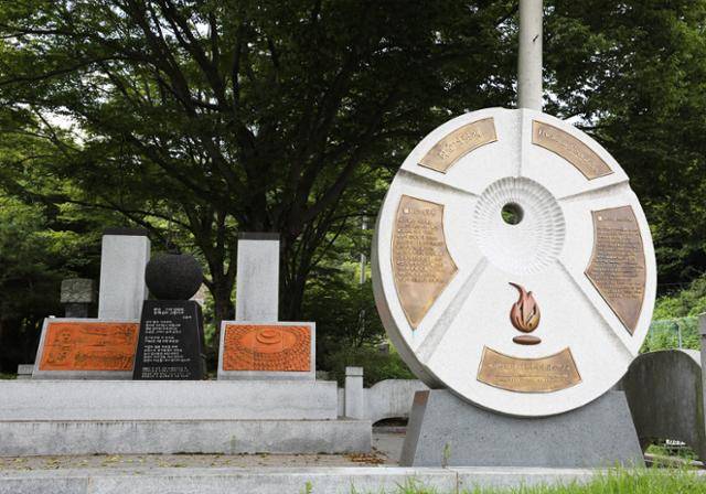 너릿재 입구의 5·18 사적지 화순-2호 표지석. ⓒ박준규